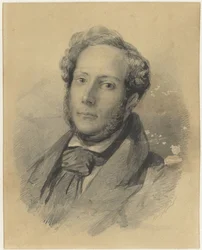 Självporträtt av Johann Wilhelm Kaiser (I)