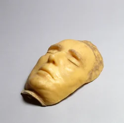 Dödsmask av Fredrik II, Landgrave of Hesse-Cassel, 1785 (vax och hår)