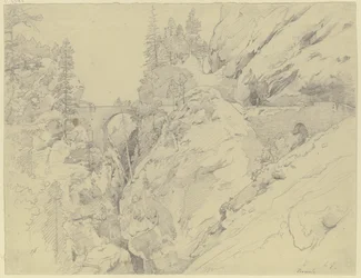 Via Mala, ovanför stenbron
