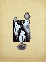 Venus vid kungaspelet - Johannes Theodor Baargeld (Zentrodada) (1892-1927). Collage