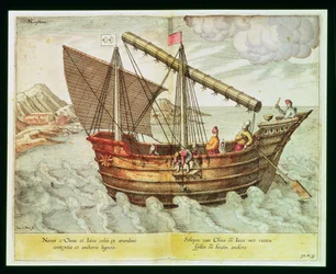A Chinese Junk, illustration från 
