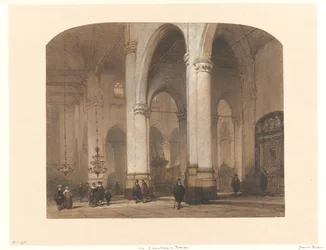 Utsikt i St. Laurenskerk i Rotterdam