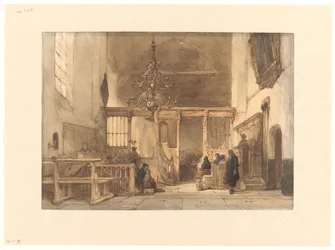 Interiör av en kyrka i Utrecht