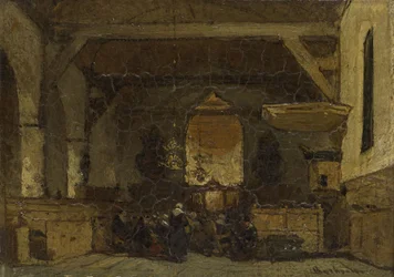 Interiör från kyrkan i Maasland