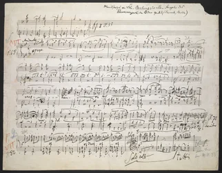Zweig MS 19 f.1r Pianokonsert nr 2 i B-dur, op. 83