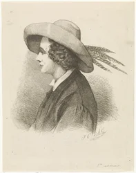 Porträtt av Martinus Antonius Kuytenbrouwer i profil