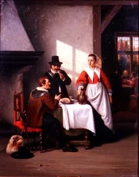 En kroginteriör (panel)