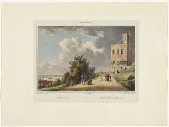 Utsikt över Belvédère i Nijmegen Belvedere lll Belvedere (Belle vue d