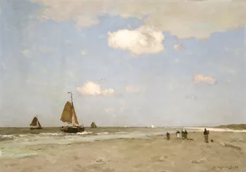 Strandscen, 1887