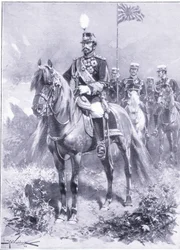 His Imperial Majesty: The Emperor of Japan, illustration från Cassells History of the Russian-Japanese War Vol 1, c.1900