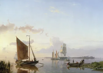 Sailing Vessels in an Estuary, 1853 