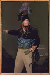 Porträtt av general Pierre-Jacques (Pierre Jacques) Osten (1759-1814), av Koekkoek, Johannes Hermanus (1778-1851). Olja på duk. Mått: 155x102 cm. Privat samling