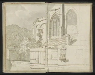 Baksidan av Nieuwe Kerk i Delft