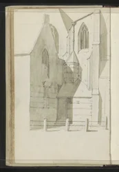 Sidovy av Grote Kerk i Hoorn