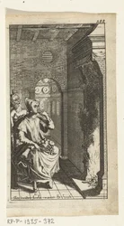 Den snälla djävulen Bokillustration för Simon de Vries, Seven Duyvelen som styr och tjänar Hedendaeghsche Dienstmaegden, Amsterdam, 1682