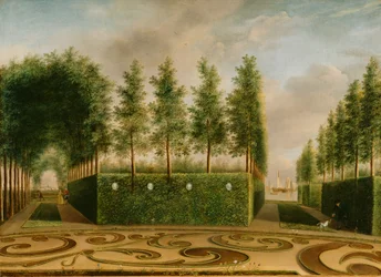 En formell trädgård, 1766