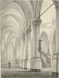 Interiör av den nya kyrkan i Delft