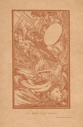 Strijd in the himmel The Battle in the Heavens (titel på objekt)