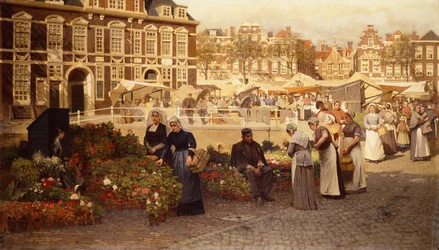 Blomstermarknad i Haag