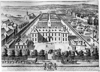 Burlington House, Piccadilly, tidigt 1700-tal, 1908.