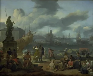 Södra hamnen bland klippor