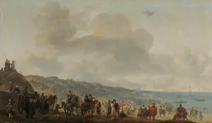 Charles II av Englands avgång från Scheveningen den 2 juni 1660