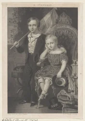 Porträtt av William, Prins av Nederländerna, och Maurits, Prins av Nederländerna