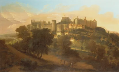 En utsikt över Windsor Castle från söder