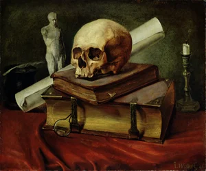 Vanitas, stilleben, 1842