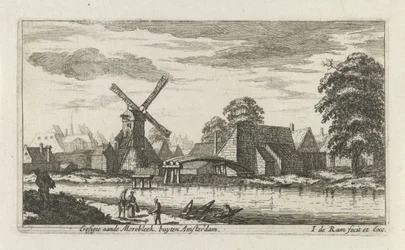 アムステルダム郊外のモレブルの眺め Gesigie aan de Morebleek buijten Amsterdam (オブジェクトのタイトル)スウェーデン語