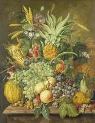 Stilleben med frukt