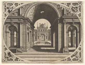 Tallrik från Varie Architecture, ca. 1560.