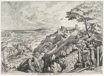 St. Hieronymus i vildmarken S. Hieronymus i Deserto från The Large Landscapes, ca. 1555-56.