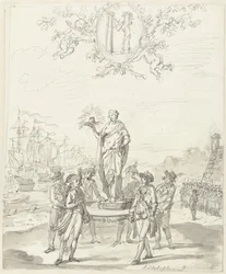 General Arms, dekoration på Kadijksplein, 1795