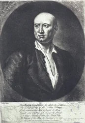 James Figg, den förste engelske mästaren i boxning med bara knogar, död 1734, efter John Ellys