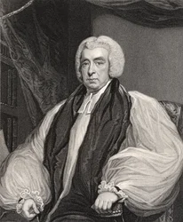 Reverend Beilby Porteus, graverad av H. Meyer, från "National Portrait Gallery, volym V", publicerad ca 1835 (litografi)