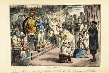 Kung Edward III av England efter belägringen av Calais 1347