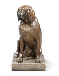 En George III-modell av en hund, ca 1760 (se även 433421)