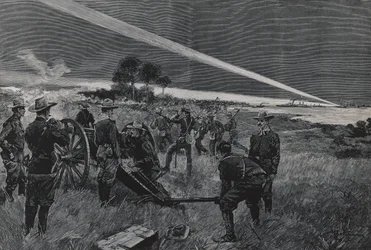 Amerikanska trupper landar i Daiquiribukten, artilleriet öppnar eld, 24 juni