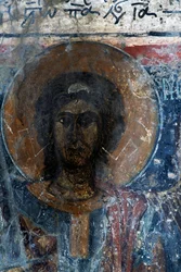 Kristus, färsk kör av Agia Paraskevi, Voutas, Kreta, Grekiska (foto)