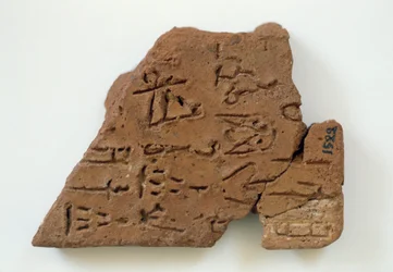Cretulae med linjär skrift från Phaistos, Kreta, Grekland, minoisk civilisation