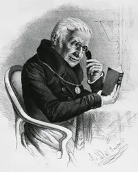 Porträtt av Lorenzo Rondolini (1752-1844), italiensk läkare och författare, teckning av Antonio Dall