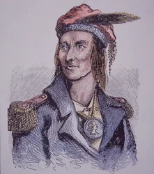 Tecumseh (färgat gravyr)
