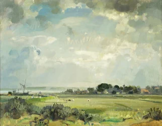 Suffolk River (olja på duk)
