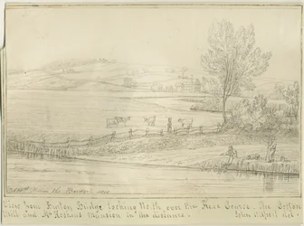 Burton-upon-Trent: ritning med penna och bläck, 1818