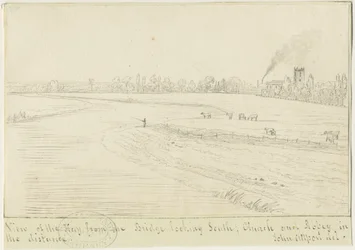 Burton-upon-Trent: ritning med penna och bläck, nd [1799-1854] (teckning)