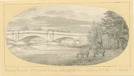 Wolseley Bridge: ritning med penna och tvätt, nd [1799-1854] (ritning)