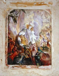 Konserten (akvarell på papper)