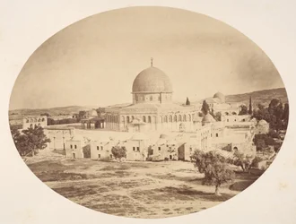 Jerusalem, platsen för templet på berget Moria, 1857.