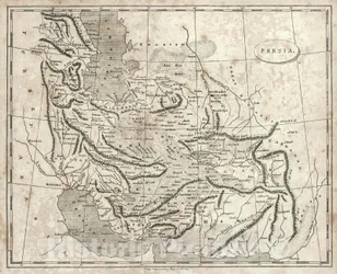 Arrowsmiths karta över Persien, 1819